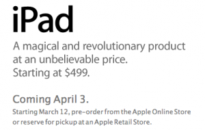 iPad pre-order