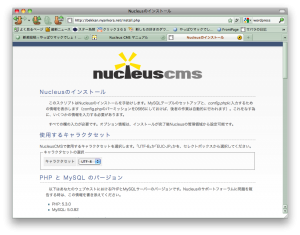 インストール画面